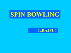 Spin Bowling - CricketforIndia.com