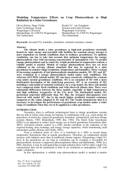 Modeling Temperature Effects on Crop Photosynthesis at High