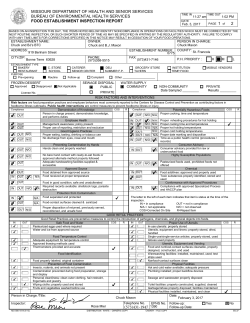 Page 1 TIME IN TIME OUT P$GE 1 of MISSOURI DEP$RTMENT OF