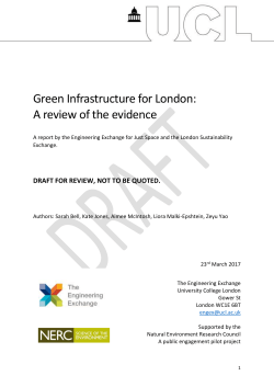 Green Infrastructure for London