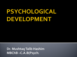 PSYCHOLOGICAL DEVELOPMENT