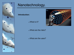 Risks of nanotechnology