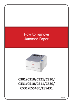 How to remove Jammed Paper C301/C310/C321/C330