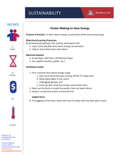 Poster Making to Save Energy