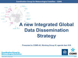 Coordination Group for Meteorological Satellites - CGMS