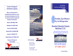 Portable, Cost Effective Dry Ice Refrigeration