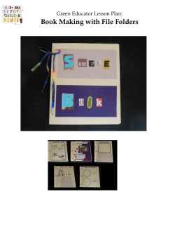 Book Making with File Folders