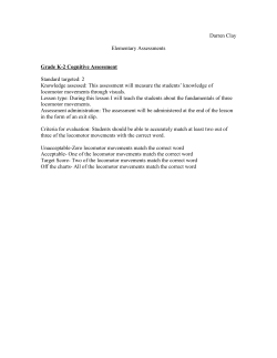 Elementary Assessments - Coach Clay`s Portfolio