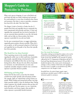 Wallet Guide to Pesticides