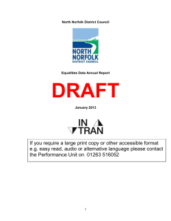 North Norfolk District Council - Community Relations and Equality