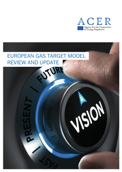 European Gas Target Model - Agency for the Cooperation of Energy