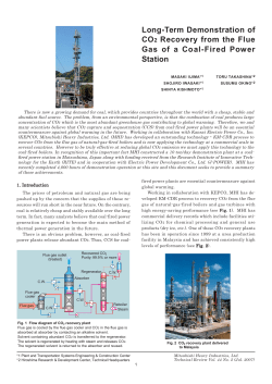Long Term Demonstration of CO2 Recovery from the Flue Gas of a
