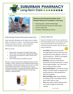 July 2011 Reducing Sugar Sweetened Beverages Among Youth