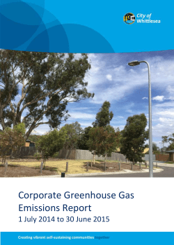 Greenhouse Gas Emissions Target