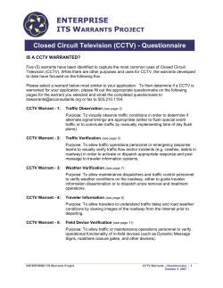 Test the CCTV Warrants