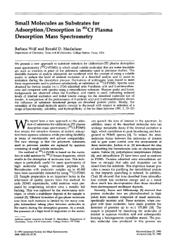 Small Molecules as Substrates for Adsorption