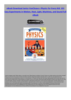eBook Janice VanCleave s Physics for