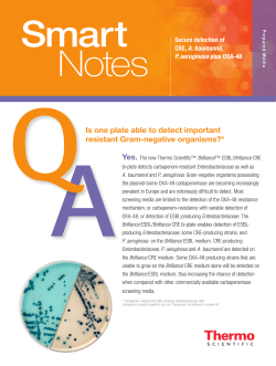 Is one plate able to detect important resistant