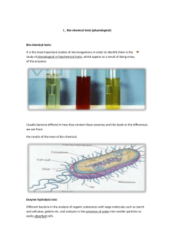 Bio-chemical tests (physiological) 3_ Bio