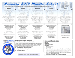 January 2014 Middle School - Twin Rivers Unified School District