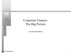 Corporate Finance - NYU Stern School of Business