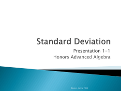 Normal Curves and Standard Deviation