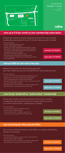 kids go FREE for the rest of the year save &pound;3 per month off an