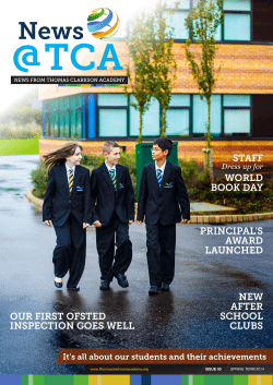 our first ofsted inspection goes well principal`s award launched new