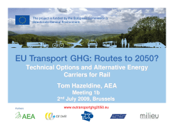 Technical Options and Alternative Energy Carriers for Rail Tom