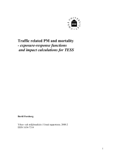 Traffic related PM and mortality - exposure