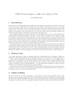 AI Agent for Light Cycle Racing in Tron