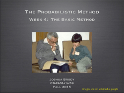 The Probabilistic Method
