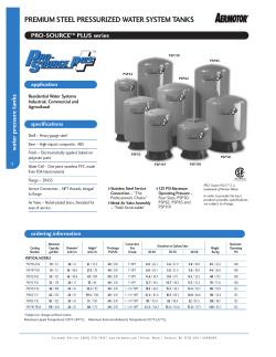 PREMIUM STEEL PRESSURIZED WATER SYSTEM TANKS