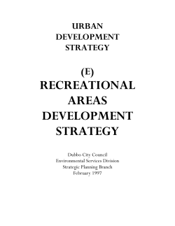 recreational areas development strategy