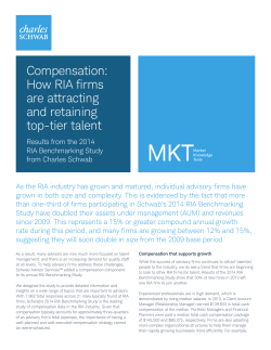 Compensation: How RIA firms are attracting and retaining top