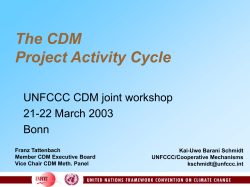 Operational Entity (DOE) Executive Board(EB)