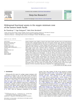 Thamdrup et al - Deep Sea Res 2012