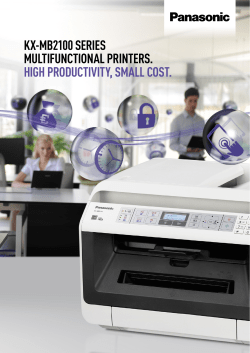 KX-MB2100 Series Brochure