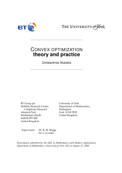 Convex optimization