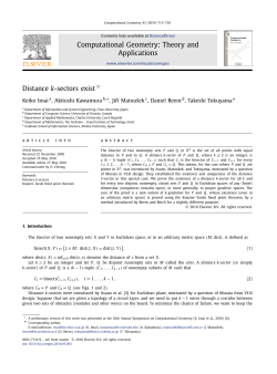 Distance k-sectors exist