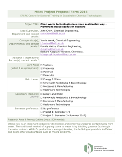 EPSRC Centre for Doctoral Training in Sustainable Chemical