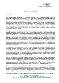 EHA-Annual-Report-2013_v1 - European Hydrogen Association