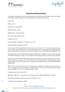 Bond Price and Interest Rates