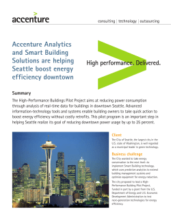 Accenture Analytics and Smart Building Solutions are helping