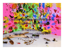 Creating Effective Learning Spaces for Cognitive Development