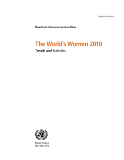 The World`s Women 2010 - United Nations Statistics Division