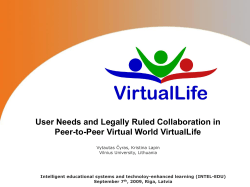 Slide - VirtualLife