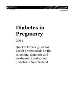 Diabetes in Pregnancy