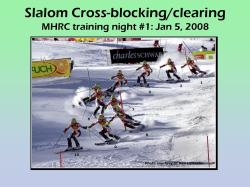 Slalom Cross-blocking pres