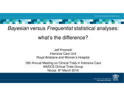 Bayesian versus Frequentist statistical analyses: what`s